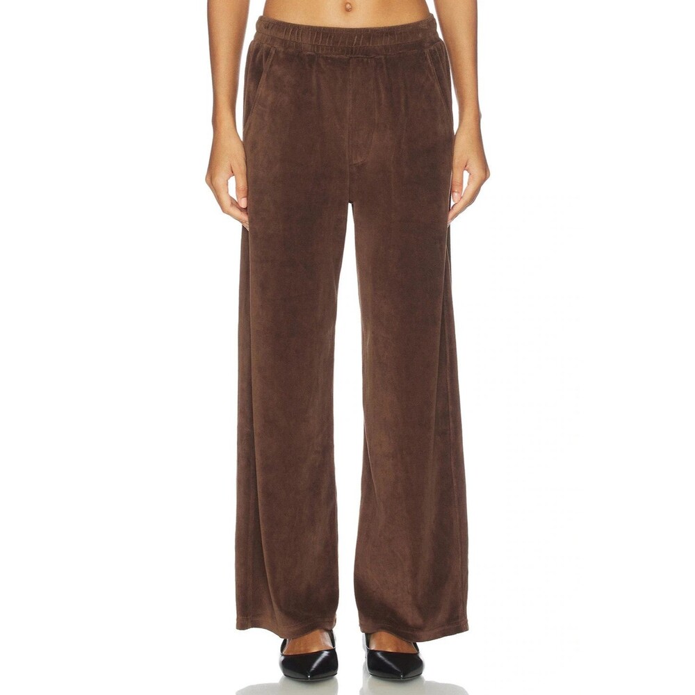 Citizens of Humanity Brynn Pant Womens Small Brown Velour Wide Leg Sweatpant NEW